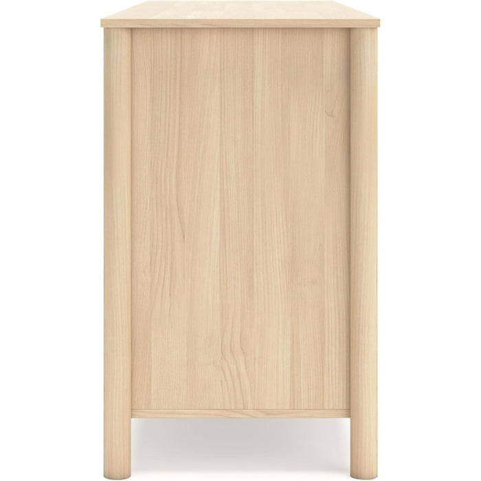 Light Brown Dresser with 6 Drawers