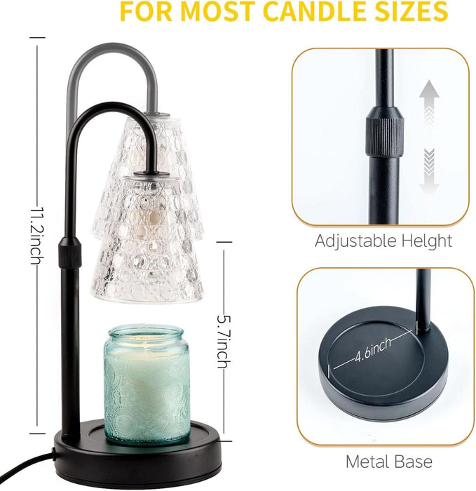Candle Warmer Lamp with Timer Dimmable, Christmas Birthday Gifts for Women Mom, House Warming Gifts New Home Decor, Wax Melt Warmer for Jar Candles