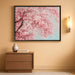 Plum Blossom Hand Painted Canvas Wall Art with Floating Frame