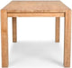 Janet 60" Transitional Rectangular Wood Dining Table with 4 Straight Legs, Large Solid Farmhouse Style Kitchen Furniture for 6 People, Essential Home Dining Room Centerpiece, Antique Natural Oak