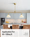 Linear Chandelier, Modern Chandelier for Dining Room Light Fixture, Dining Light Fixtures with Milk Glass Shade Pendant Lights Kitchen Island for Restaurant, Living Room (Gold, 2-Lights)