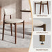 Modern Wooden Dining Chairs Set of 4, Upholstered Kitchen Chairs