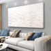 Large Abstract Mountain Wall Art White and Gold Wall Decor Aesthetic Canvas Painting Hanging Artwork for Living Room Bedroom Dining Room Office Home Decor 30X60 Inch