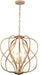 17" Gold Chandelier Geometric Metal Modern Industrial Chandeliers Lighting for Farmhouse Living Room Entryway Kitchen
