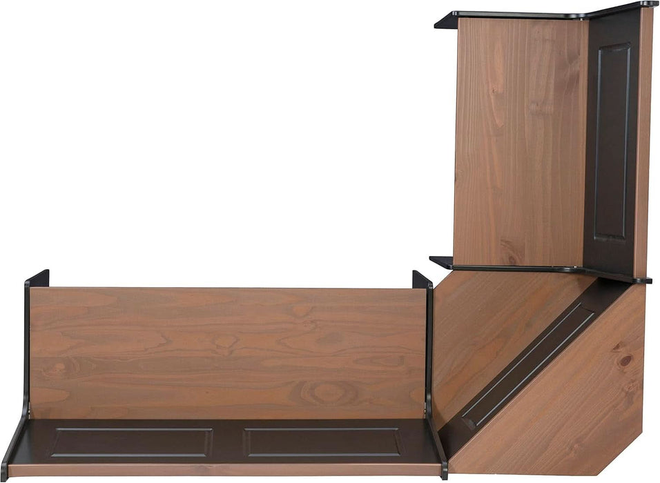 Black and Pecan Breakfast Dining Set Ardmore Nook