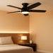 42" Ceiling Fans with Lights and Remote/App Control, Low Profile Ceiling Fan with Light, Reversible, Quiet 6 Speeds, Stepless Dimmable, Flush Mount Ceiling Fan for Bedroom Indoor/Outdoor Use