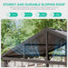 8x5ft AllWeather Outdoor Gazebo With Integrated Bar