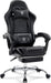 Gaming Chair,Computer Office Chair with Massage,Gel Pad,Black