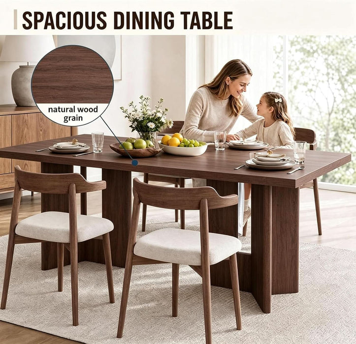 78" Dining Table for 6-8, Kitchen Table for Dining Room