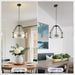Matte Black Drum Crystal Chandelier Contemporary 17.7