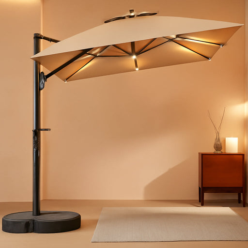 Rectangular Patio Umbrella with Base Included