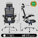 Office Chair Mesh Desk Chair with 3D Armrests Computer Chair