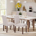 Upholstered Dining Chairs Set of 4, Fabric Dining Room Chairs, Modern Wooden Dining Chair, Kitchen Side Chairs, Farmhouse Dinner Chair with High Back for Kitchen, Beige