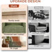 Green Chenille Accent Armchair With Removable Cover