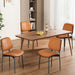 Dining Chairs Set of 2, Mid-Century Modern Kitchen Chairs, Orange