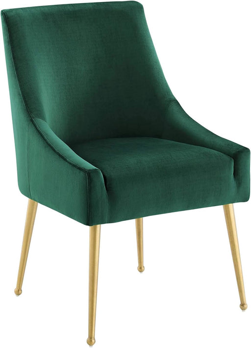 Discern Upholstered Performance Velvet Dining Chair, Green