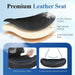 Ergonomic Office Chair, Flip-Up Armrest, Mesh Back PU Leather Seat