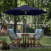 9Ft Patio Umbrella Outdoor - Table Umbrella with Push Button Tilt and Crank, UV Protection, 6 Sturdy Ribs, Market Umbrella for Garden, Deck, Backyard, Lawn, Pool and Beach(Navy Blue)