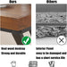 60" Real Wood Computer Desk, Natural Solid Wood Writing Desk