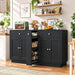 Buffet Cabinet with Storage, 54.7" Large Kitchen Storage Cabinet