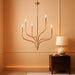Livadia 6-Light Chandelier, Champagne Bronze