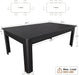 70" Rectangle Dining Table for 6-8, Wooden Kitchen Table, Black