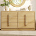 6 Drawer Dresser for Bedroom, 53.5" Wide Modern Chest of Drawers
