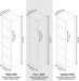 White 91-In Tall Wooden Bookcase Shelf