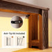 63" Console Table with Outlet, Farmhouse Entryway Table with Colorful LED Lights, Wooden Sofa Table with Unique Carved Design, Foyer Accent Table for Entrance, Hallway, Living Room