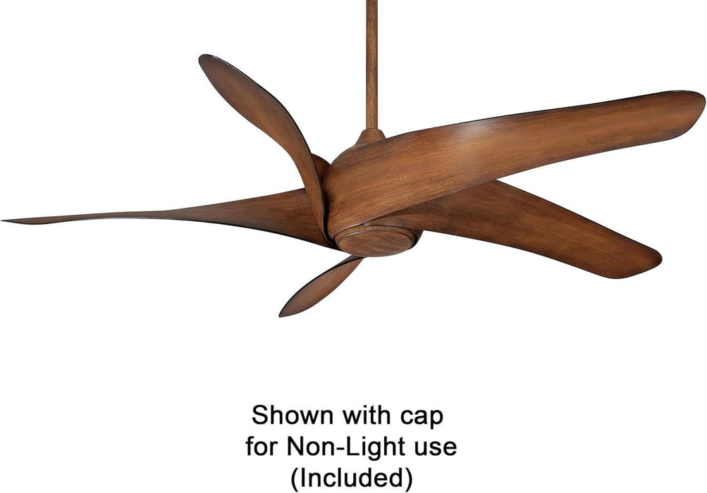 F905L-DK, Artemis XL5 LED Distressed Koa 62" Ceiling Fan with Light & Remote Control
