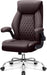 Office Chair, Ergonomic High Back Home Office Desk Chair, Big and Tall Breathable Leather Office Chair with Lumbar Support Flip-Up Armrests, Computer Gaming Chair with Rocking Function