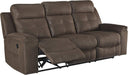 Faux Suede Recliner Loveseat - Dark Gray