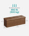 MAZIE Collection - 43 Inches Storage Ottoman Bench with Flipping Lid, Storage Chest with Iron Frame Support, Load 660 Lb, for Living Room, Bedroom, Synthetic Leather, Coffee Brown ULSF075K01