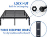 Metal Bed Frame,Queen Size Bed Frame with Storage Space,18 Inch