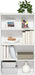 Plain White 4Tier Bookshelf With Accessible Shelves