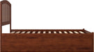 , Richmond Full Platform Bed with Footboard & Full Trundle, Walnut