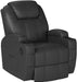 Leather Rocking Recliner with Massage and Heat