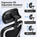 Home Office Desk Chairs, Ergonomic Office Chair with Lumbar Support & 3D Headrest, Computer Desk Chair with Flip-Up Armrests, Perfect for Office or Study, Black/Silver