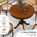 DarkWalnut Round Dining Table 32InchDiameter ProFinish