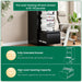3 Drawer File Cabinet with Lock, Vertical Filing Cabinets for Home Office, Metal Storage Cabinets, Heavy Duty File Cabinet for Letter/Legal/A4/F4 Size Amsseble Required, Black