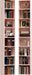 Tall Narrow Floorstanding Bookshelf With Eight Shelves