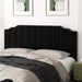King Size Headboard Only, Velvet Wall Mounted Headboard King/California for Adjustable Bed Modern Upholstered Head Board Easy Assembly, Black