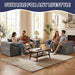 Gray FourInOne Convertible Compact Sofa Bed Pillow