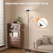 Upgraded 2-In-1 Torchiere Floor Lamp, Dimmable Standing Lamp with Remote&Button Control, 34W Brightness Adjustable Floor Reading Light, Black Modern Corner Lamp for Living Room Bedroom Office