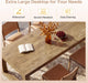 78 Inch RusticWoodFinish Dining Table With Pedestal