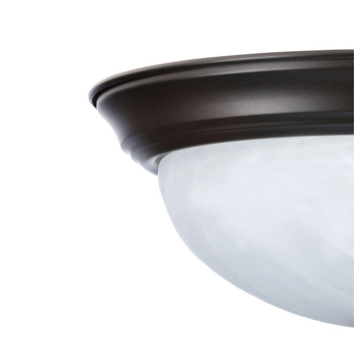 11 In. Small 2-Light Oil Rubbed Bronze Ceiling Light Flush Mount