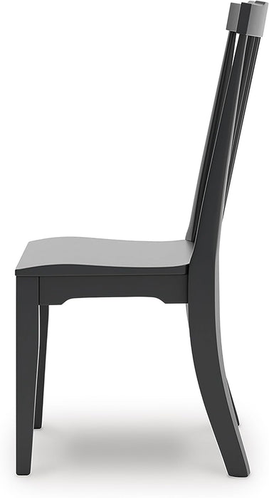 Mendinfort Dining Room Side Chair, Set of 2, Black