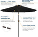 10FT Patio Umbrella, Outdoor Umbrella with Push Button Tilt and Crank, 8 Sturdy Ribs, UV Protection & Waterproof Market Umbrella for Pool, Backyard, Beach,Deck