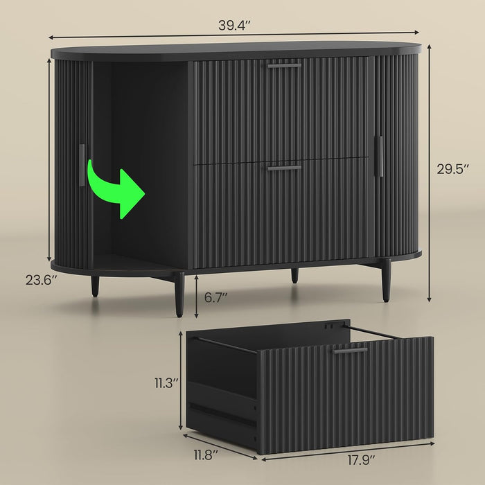39 Inch Executive Filing Cabinet PremiumQuality Durable