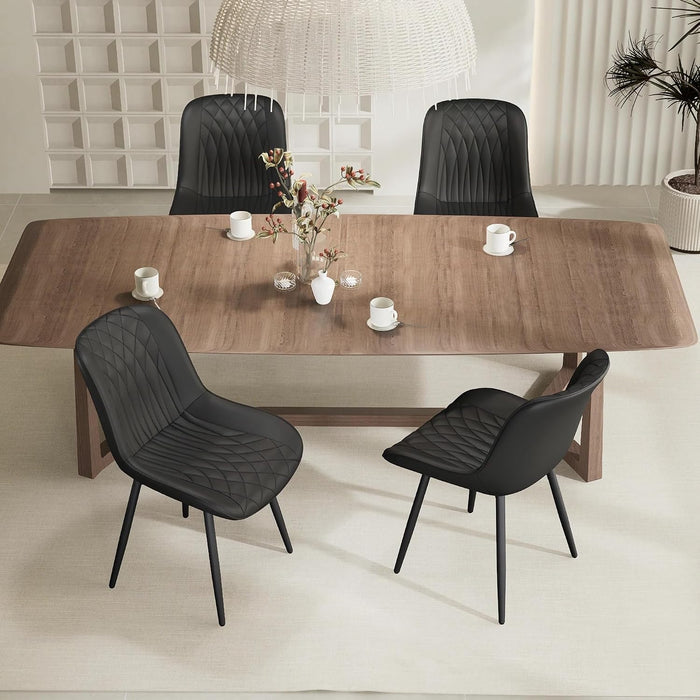 Dining Chairs Set of 2 Kitchen & Dining Room Chairs Modern Black